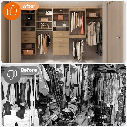 ROOMTEC 31.5" Medium Hanging Closet Unit, Modular Closet System - Image 6