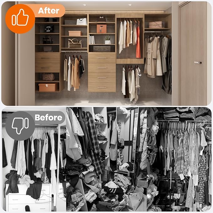 ROOMTEC 25.5" Double Hanging Closet Unit, Modular Closet System - Image 6