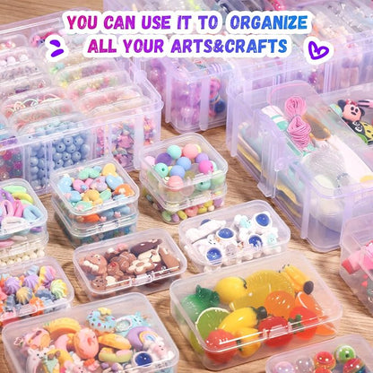 Funtopia Bead Organizers and Storage, Mini Clear Organizers - Image 4