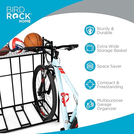 BIRDROCK HOME Bike Rack Garage Storage Floor Stand - Image 3