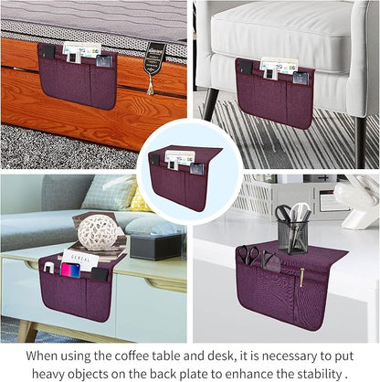 Bedside Caddy Bedside Storage Organizer Magazine Phone Tablet iPad Remote Holder - Image 5