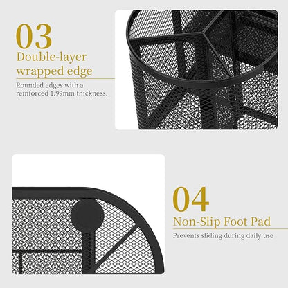 SUPEASY Mesh Desk Organizer, Desk Organizers and Accessories, Pen Holder - Image 6