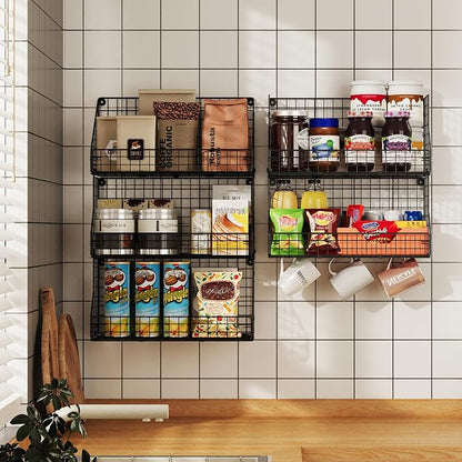 X-cosrack 3-Tier Stackable Detachable Snack Organizer, Countertop Display/Wall - Image 6