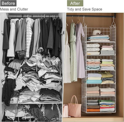 X-cosrack 8-Tier Closet Hanging Organizer Shelf - Image 7