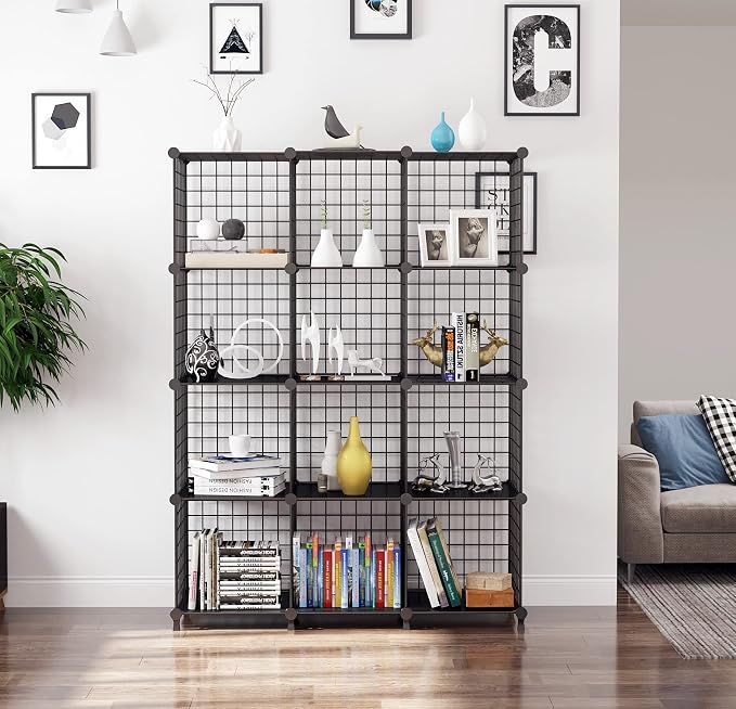 AWTATOS Wire Cube Storage Organizer, Closet Organizers and Storage, Metal 12 - Image 2