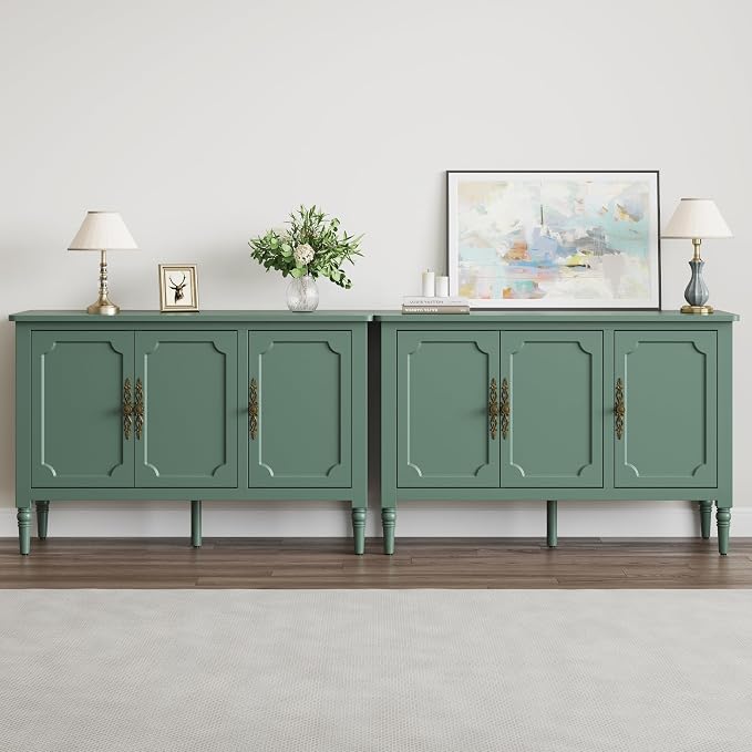 RoyalCraft Buffet Cabinet with 3 Doors, Mid-Century Modern Sideboard with - Image 9
