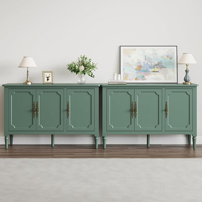 RoyalCraft Buffet Cabinet with 3 Doors, Mid-Century Modern Sideboard with - Image 9