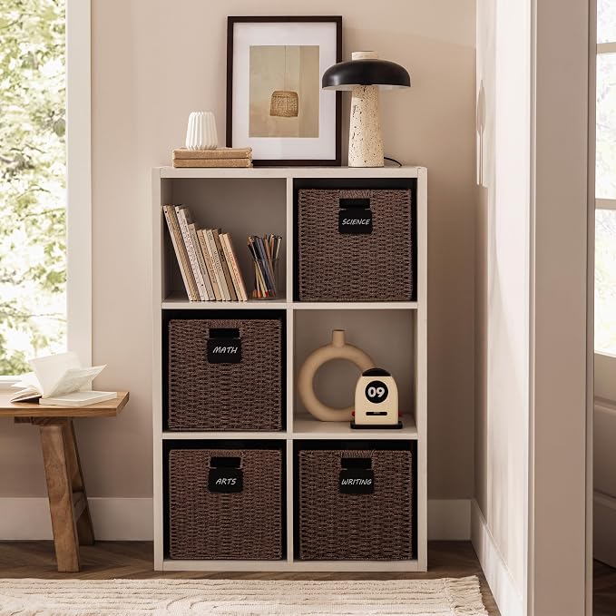 UBBCARE 2 Pack Wicker Basket, 10.5×10.5 Storage Cubes - Image 5