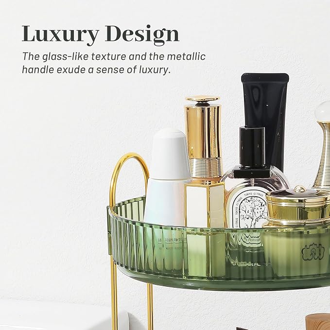 Rotating Makeup Organizer for Vanity, Perfume Skincare Lipstick Organizers for - Image 3