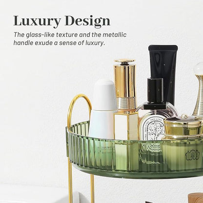 Rotating Makeup Organizer for Vanity, Perfume Skincare Lipstick Organizers for - Image 3