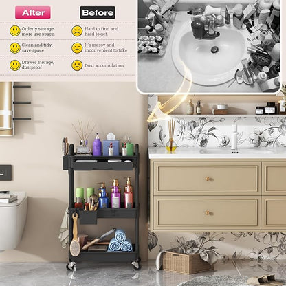Goovilla Rolling Makeup Organizer Cart - Image 7