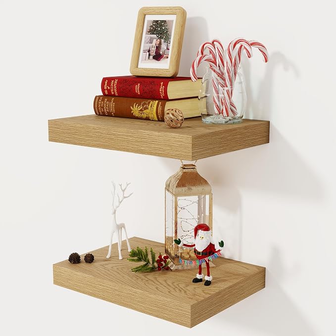 12 Inch Deep Floating Shelves, 16 x 12 Floating Shelf by FunMemories