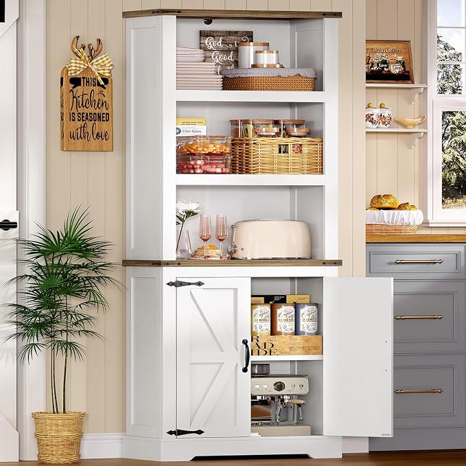 TEENFON 70.9in Tall Storage Cabinet - Image 3
