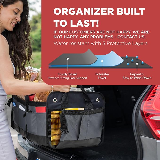 TRUNKCRATEPRO Trunk Organizer For Car, Truck | Premium Adjustable Multi - Image 6