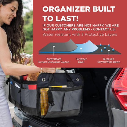 TRUNKCRATEPRO Trunk Organizer For Car, Truck | Premium Adjustable Multi - Image 6