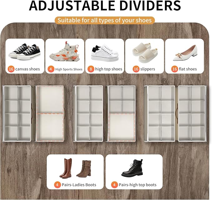 2 Pack Shoe storage Organizer for closet - Image 3