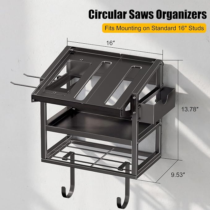 Heavy Duty Metal Circular Saw Holder Wall Mount - Image 9