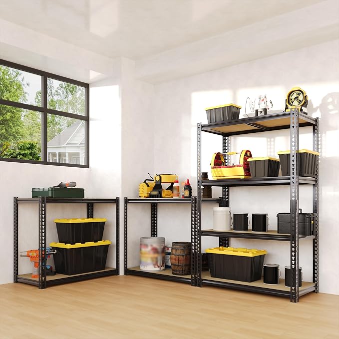 Heavy Duty Garage Storage Shelves, 2000 Lbs Capacity, 4-Tier Adjustable Storage - Image 2