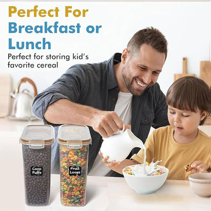 Shazo 2 Pack Small Airtight Cereal Containers Storage - Image 2