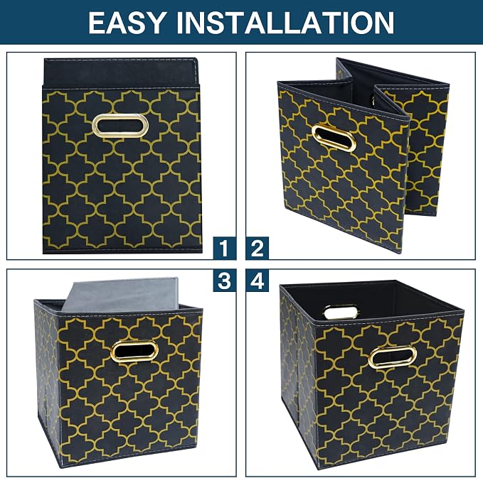 Fabric storage bins Cubes, Fabric Cube Organizer - Image 6