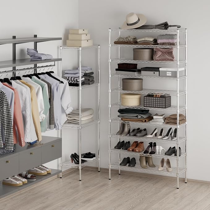 14" Deep x 42" Wide x 86" Height Wire Shelving Kit | 10-Tier | NSF Commercial - Image 5