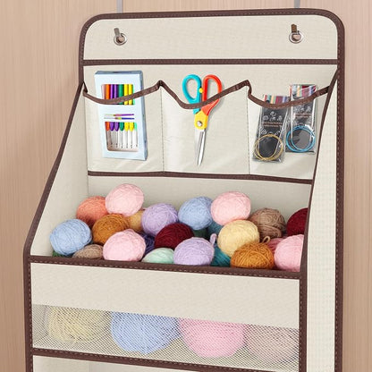 Univivi 5-Shelf Fabric Door Storage Over Door Hanging Organizer - Image 4