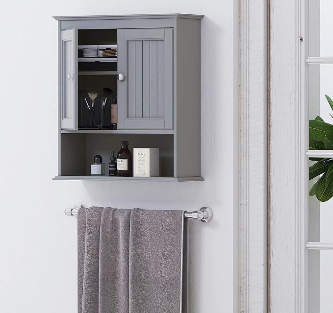 Spirich Bathroom Medicine Cabinet Over Toilet, Wall Mounted Cabinet, Hidden & - Image 2