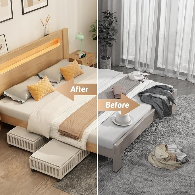 Bamboo Under Bed Storage Containers - Image 5