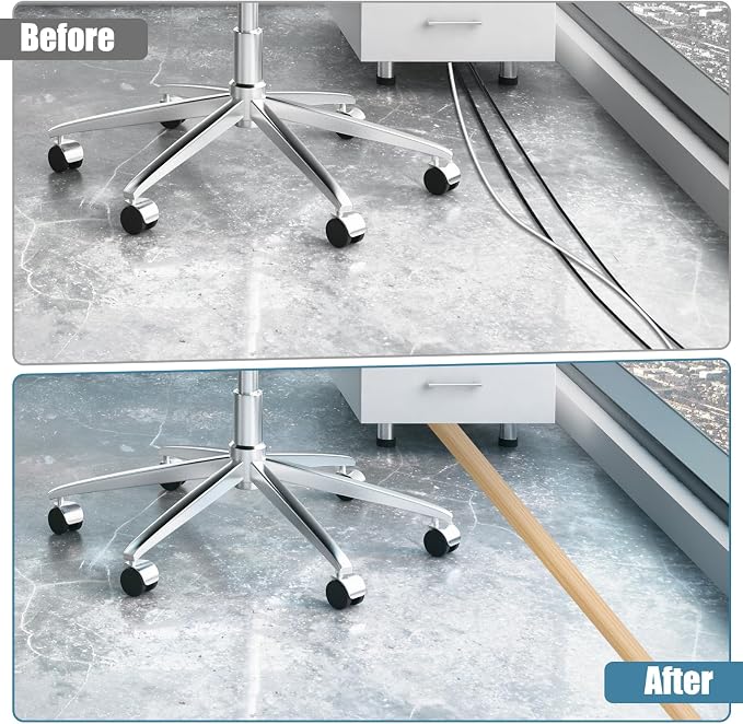 Floor Cord Covers for Wires 20FT Cable Hider Wire Cover Self Adhesive Cord - Image 4