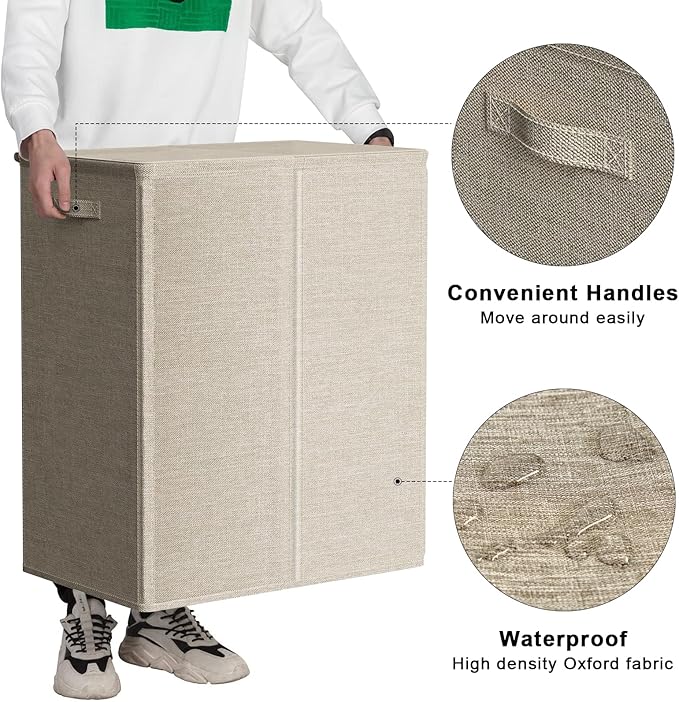 WOWLIVE 154L Double Laundry Hamper - Image 6