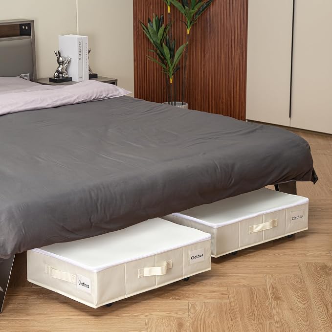 Vincona Under Bed Storage with Wheels, Rolling Under Bed Storage Containers - Image 7