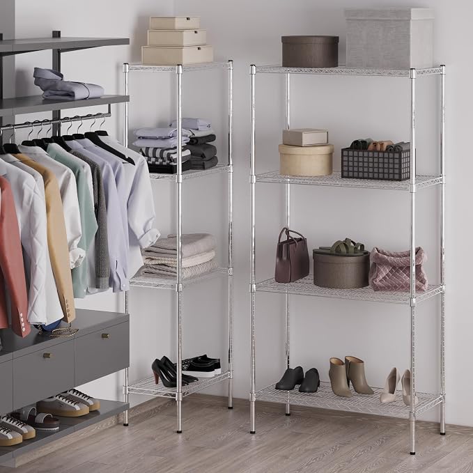 18" Deep x 36" Wide x 74" Height Wire Shelving Kit | 4-Tier | NSF Commercial - Image 5