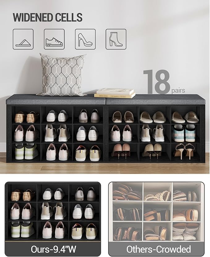 Hzuaneri Shoe Storage Bench - Image 4