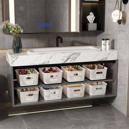 White Plastic Storage Baskets - Image 6