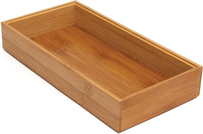 Lipper International 8185S Bamboo Wood Stacking Drawer Organizer Box by LipperInternational