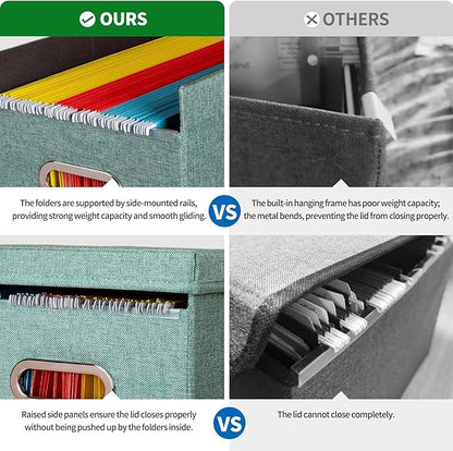 2 Pack Hanging File Folders Organizer - Image 3