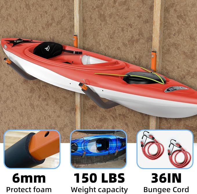 26" Kayak Wall Mount Storage Rack - Image 3