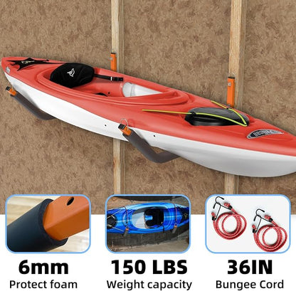 26" Kayak Wall Mount Storage Rack - Image 3