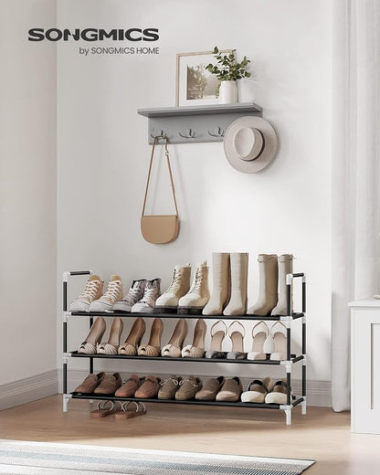 SONGMICS 3-Tier Shoe Rack, Shoe Storage - Image 2