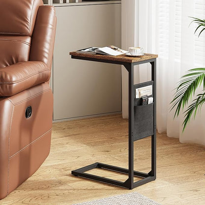 TUTOTAK C Shaped End Table, Side Table - Image 9