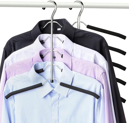 Hangers Space Saving Clothes Hanger 2 Packs Swing Arm Non Slip Padded Coat by Hangerspace