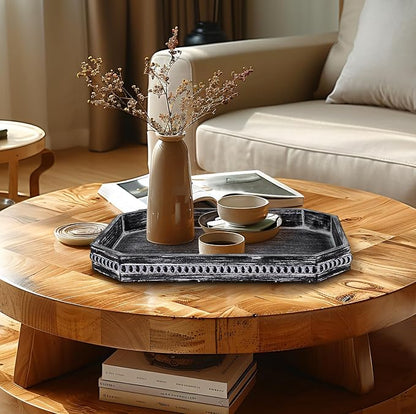 MAONAME Wood Serving Tray, Farmhouse Wooden Tray - Image 6