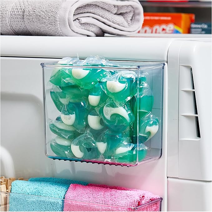 iDesign Magnetic Small Clear Plastic Organizer Bins - Image 5
