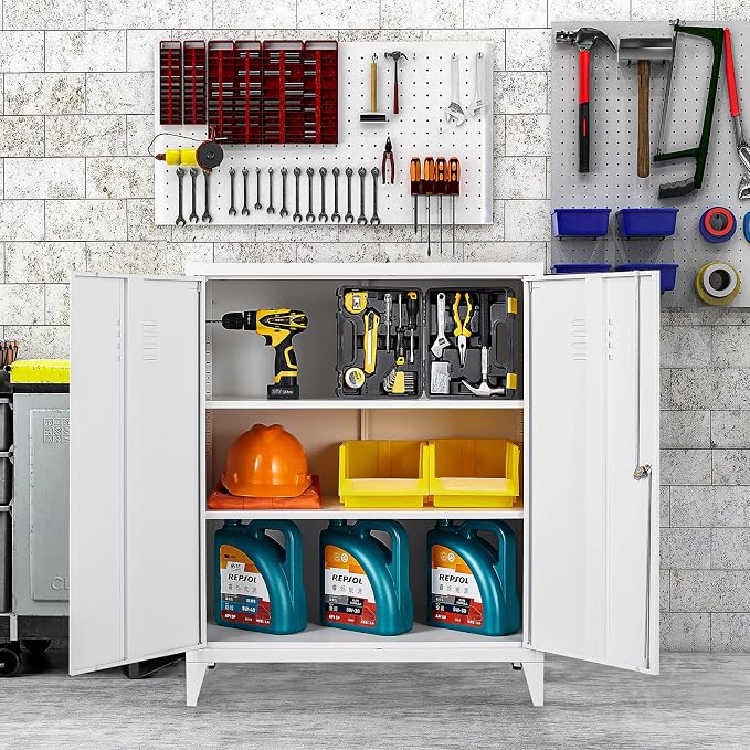 SISESOL White Metal Cabinet - Image 4