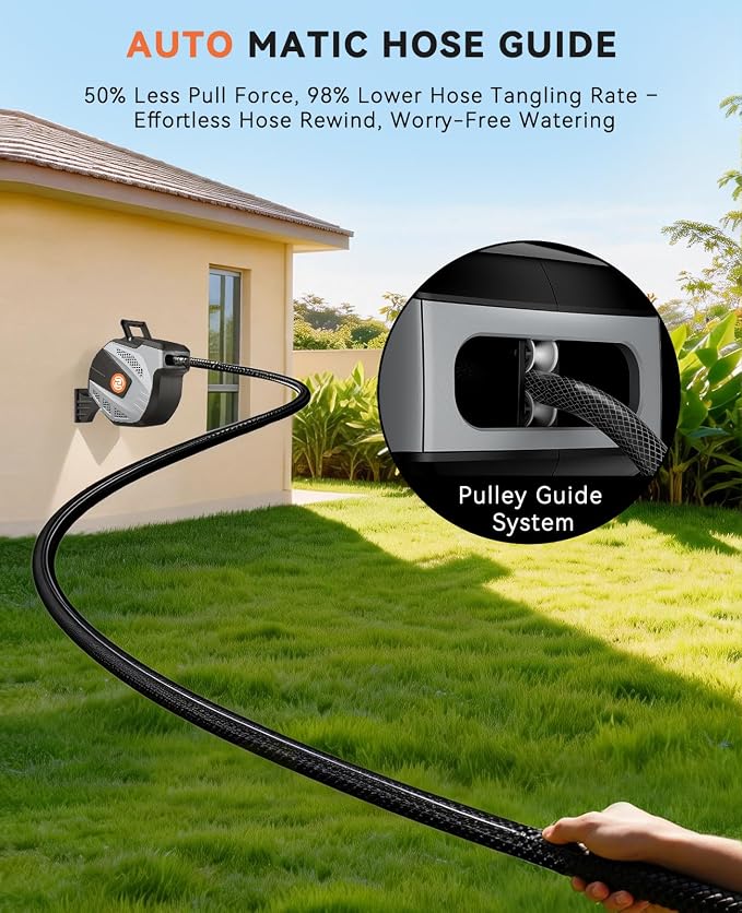 SUNPOW Retractable Garden Hose Reel - Image 4