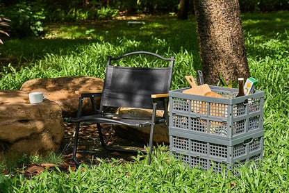 3-Pack Plastic Collapsible Storage Crates-30L, Foldable Plastic Crates - Image 8