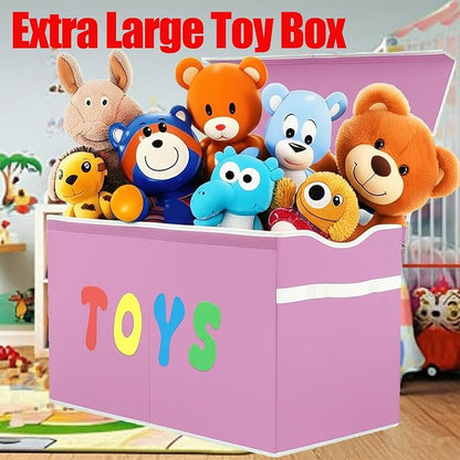 YOLOXO Toy Box Chest, Collapsible Sturdy Storage Bins - Image 5