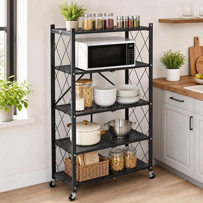 5-Tier Foldable Storage Shelves - Image 4