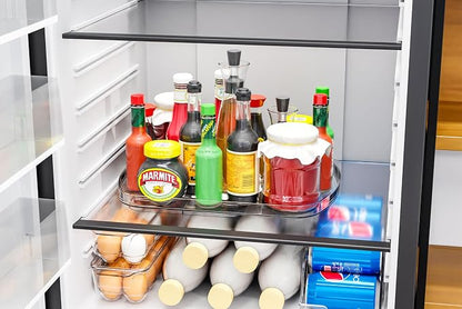 Yieach Clear Refrigerator Lazy Susan Turntable, 15.7''x11.8'', Rectangular - Image 4