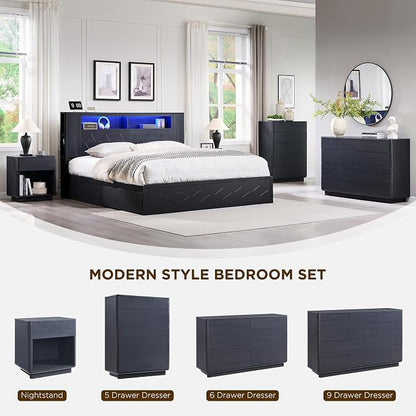 ACCOHOHO Modern 9 Drawer Dresser - Image 3